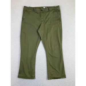 GAP Pants Womens 16 Regular Olive Crop Kick Chino Stretch Ankle Temporal Olive